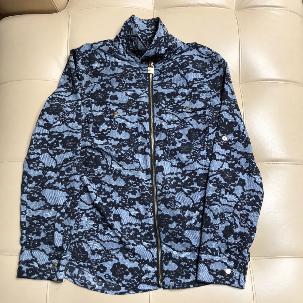 Michael Kors Silk Flower Pattern Blouse